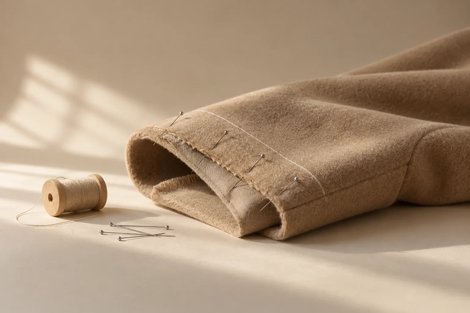 Close-up of delicate hands against a neutral background